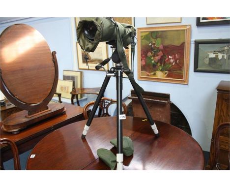 A Leica APO-Televid 77 telescope and tripod