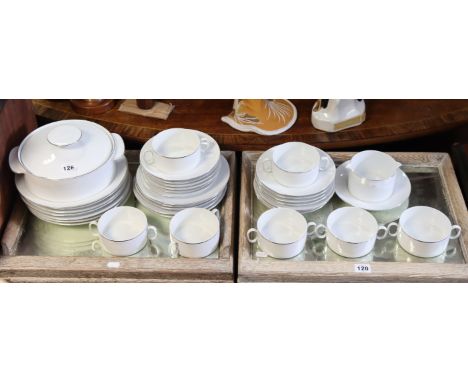 A Thomas (German) white glazed thirty-four piece part dinner service; an Aynsley bone china fifteen piece part tea service, e