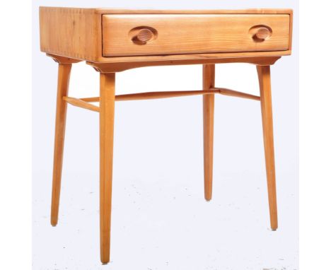 Lucian Ercolani - Ercol - Windsor - Model 437 - A rare retro vintage mid-century blonde beech and elm desk / hall table / sid