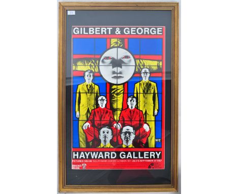 Gilbert and George - Hayward Gallery - 1987 - An original art gallery exhibition / advertising poster for artists Gilbert and