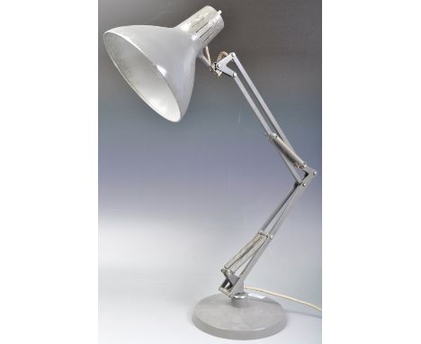 Jacob Jacobsen - Luxo Lamp L-2 - A good retro mid 20th Century 1960's Norwegian adjustable industrial anglepoise office desk 