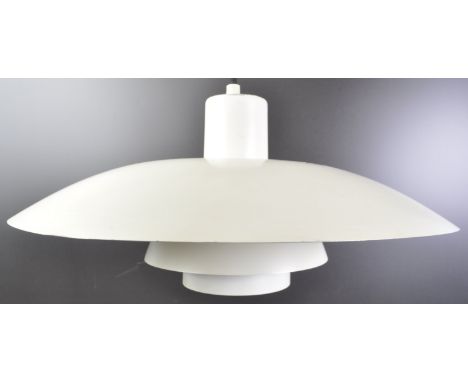 Louis Poulsen - PH 4.3 - an original retro vintage 1960s cream enamel graduating UFO ceiling light. Metal construction, with 