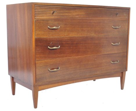 Wrighton Furniture - An original retro vintage 20th Century High End British Design chest of drawers of teak wood constructio