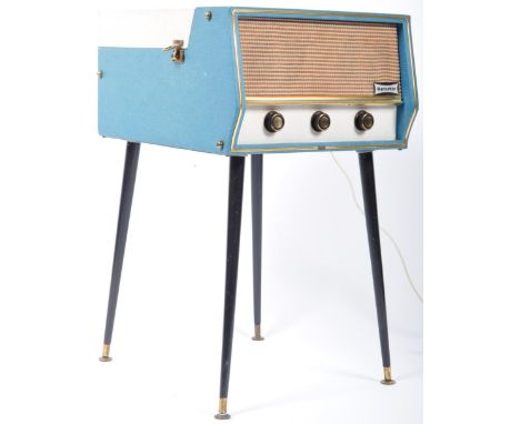 Dansette - A good retro vintage 20th Century free standing Dansette record player set with a BSR record deck turntable. The c