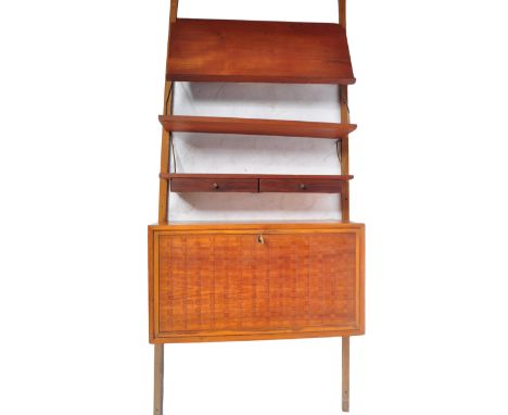 Cado - Poul Cadovius - Royal - A retro vintage mid 20th century Danish teak modular wall shelving system comprising of two up