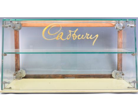 Cadburys Chocolate - A retro vintage 20th Century advertising point of sale shop display counter top confectionery cabinet Gl