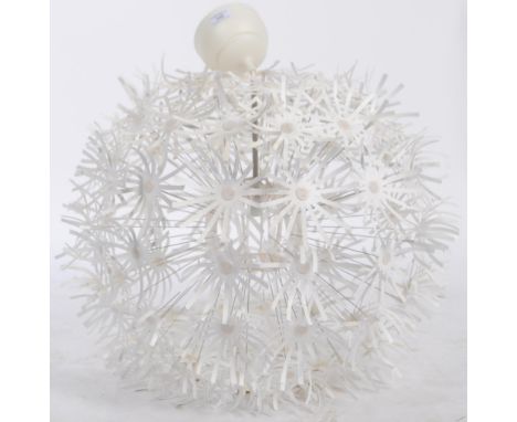 Ikea - Maskros - A contemporary hanging ceiling pendant light having a dandelion effect shade constructed from paper with sma