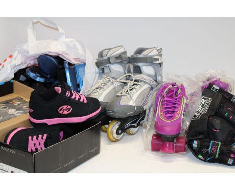 A box of roller skates 