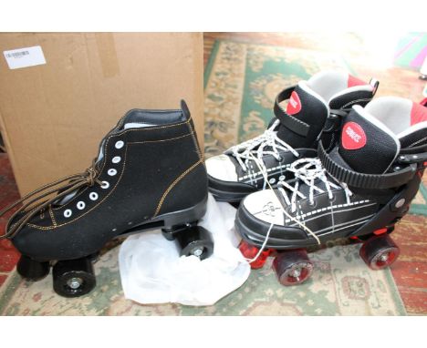 Two pairs of roller skates 