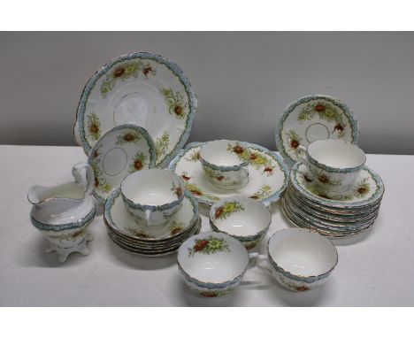 A Royal Albert Crown china tea service - 27pcs 