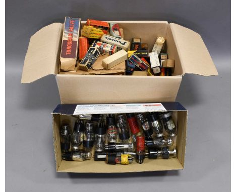 including 1.5 battery valves, international octal top-caps, metallised types, VP4s VP4B-S, FC series, 2 volt 7 pin top-cap, 5