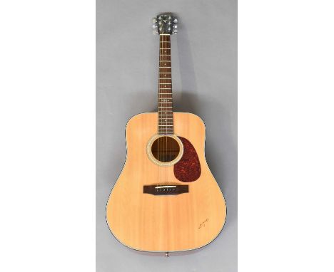 with makers label 'Year 1997 Model No. DY-38 Serial No.52507 Japan', headstock inlayed 'K Yairi' and stylized 'Y', natural fi