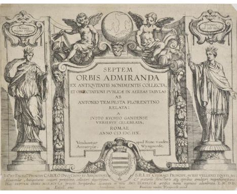 *Tempesta (Antonio, 1555-1630). Septem Orbis Admiranda ex Antiquitatis..., 1608, etched title page, 225 x 285mm (8.9 x 11.25i