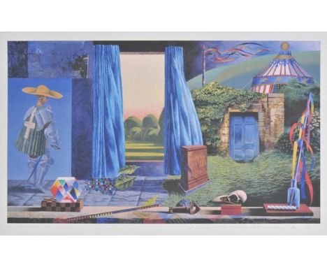*Arnold (Graham, 1932-). St. George in the Garden of King Ren‚, 2002,  colour reproduction print, signed, titled and dated in