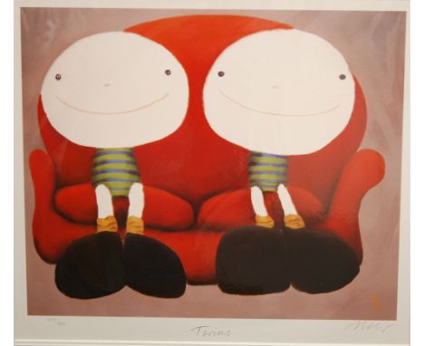MACKENZIE THORPE (B.1956) - 'Twins', lithograph, signed in pencil, with a Washington Green Certificate of Authenticity, numbe