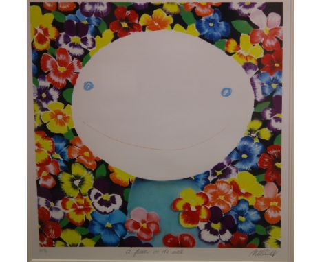 MACKENZIE THORPE (B.1956) - 'A Flower on the Wall', lithograph, signed in pencil, artist's proof numbered 6 from an edition o