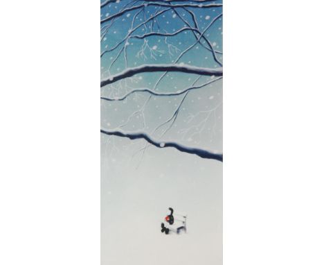 MACKENZIE THORPE (B.1956) - 'Winter's Song', lithograph, signed in pencil, artist's proof numbered 6 from an edition of 8 pro
