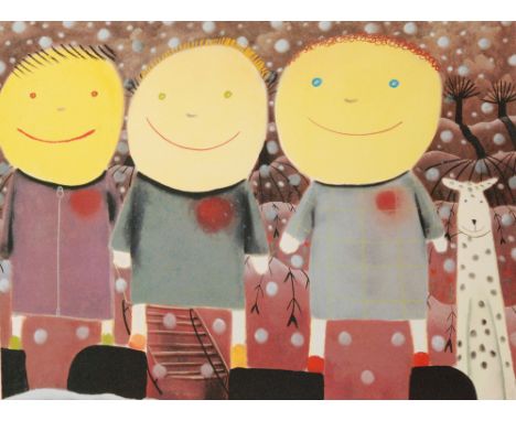 MACKENZIE THORPE (B.1956) - 'In a Peaceful World', lithograph, signed in pencil, numbered 284 from an edition of 295, unframe