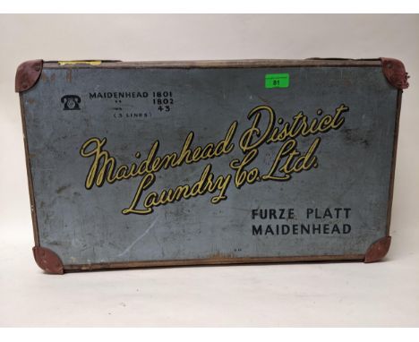 Maidenhead &amp; District Laundry Co, Furze Platt 1930s laundry trunk 