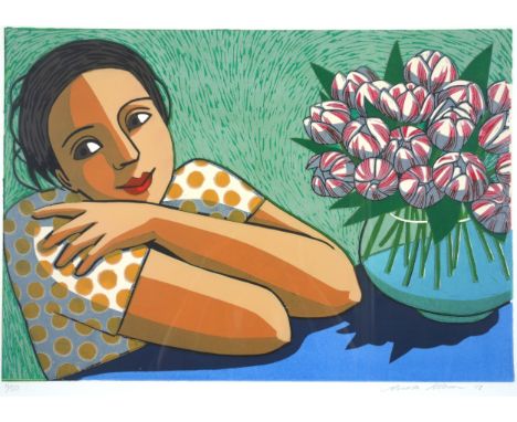 Anita Klein (Australian, b.1960) ‘‘The Thank You Flowers’’, signed and dated '18 in pencil and numbered 11/50, lithograph in 