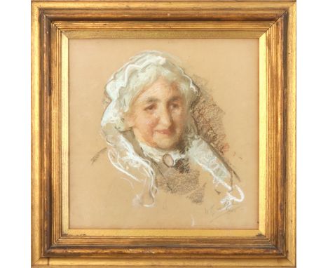 Wilfrid Gabriel de Glehn RA (1870–1951), Portrait of an elderly lady, according to the label verso the sitter is Fanny Julia 