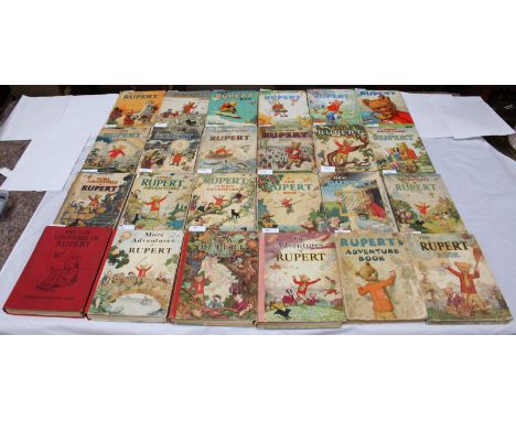 A complete collection of Rupert the Bear Annuals, 1936-2016, various conditions , with some extra books, and also including a