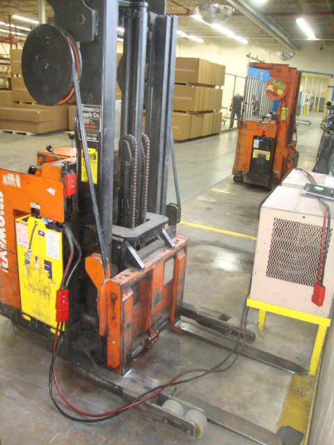 raymond stand up forklift price