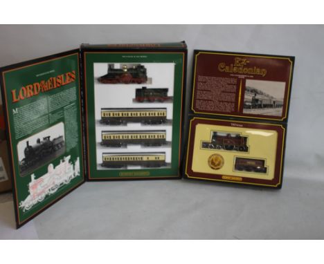 TWO HORNBY TRAIN SETS, BOTH COMPLETE 'OO GAUGE', to include Lord Of The Isles GWR Classic Limited Edition set and ex Caledoni