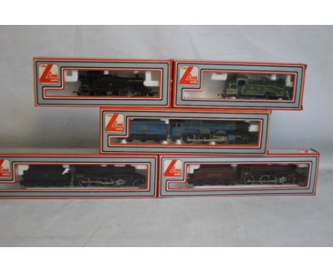 THREE LIMA STEAM LOCOMOTIVES AND TENDERS to include King Charles 2nd (4-6--0), 205120 MWG, 205119 MWG (2-6-0), plus two tank 