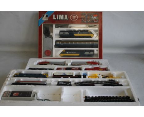 THREE RAILWAY SETS 'OO GAUGE' to include Lima InterCity 103406 complete, Lima Set Incomplete with no box and Playart Santa Fe