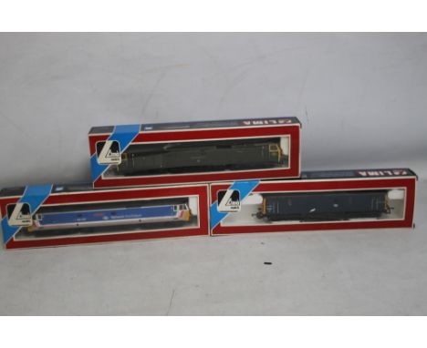 THREE BOXED LIMA LOCOMOTIVES 'OO GAUGE', 205135 Royal Oak, 205170, 205140 Sir Edward Elgar.