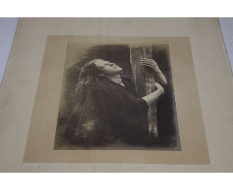 BULLOCK BROS., LEAMINGTON, a portrait photograph entitled 'Calvary' with handwritten verse: "'Here I would for ever stay, Wee