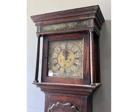 A George III oak eight day longcase clock, marked Coldwell, Appleton, height 203cm