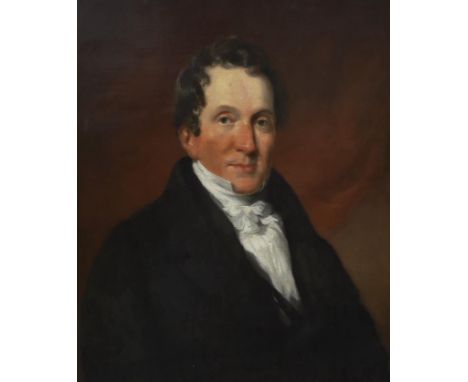 English School c.1830, oil on canvas, Portrait of gentleman, 75 x 60cm
