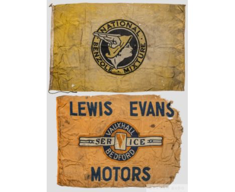 Stuart Lewis Evans silver and enamel British Racing Drivers Club lapel badge, three BRDC brass blazer buttons, vintage Lewis 