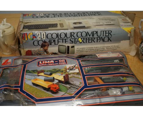 Vintage computer & train set 