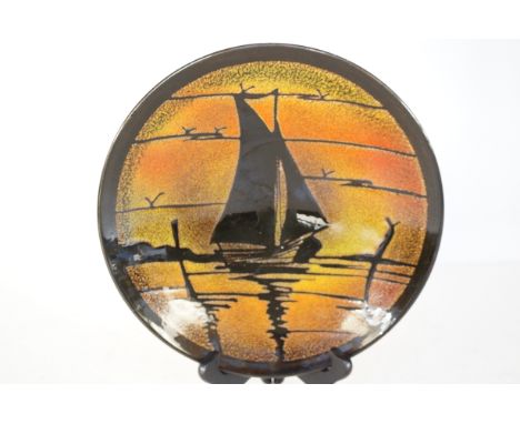 Poole pottery charger -  Aegean pattern Diameter 27 cm 