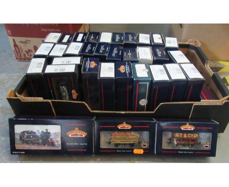 Collection of Bachmann branch-line wagons, etc. all in original boxes, together with a Bachmann 1:76 scale Pannier tank 9643 