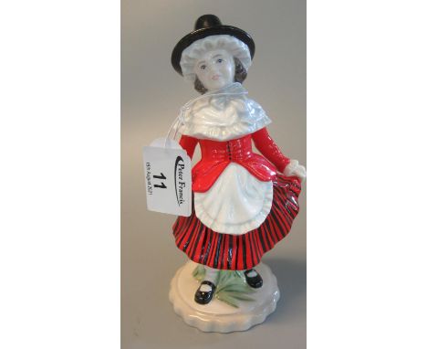 Royal Worcester figurine 'Y Ferch Gymraeg, Welsh Girl', limited edition of 1200, dated 2003, in original box. (B.P. 21% + VAT