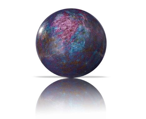 Minerals: A ruby in kyanite sphere  India 17cm diameter