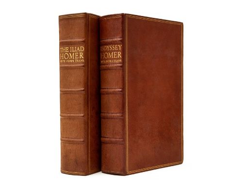 Nonesuch Press. Homer. Odyssey, limited edition numbered 3 of 1300, The Iliad,  numbered 313 of 1450, translated by Alexander