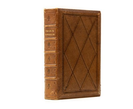 Bible. New Testament. First separate edition of Miles Coverdale's version of the New Testament in English (as given in his Bi