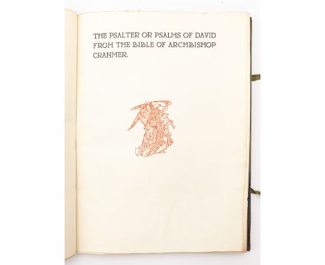 PAY AND POST ETWALL**LW***Essex House Press. The Psalter or Psalms of David, from the Bible of Archbishop Cranmer, limited ed