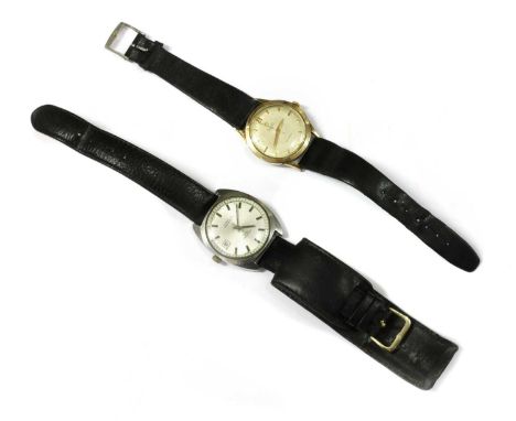 A quantity of mechanical and quartz watches, to include a stainless steel Sanford Bros. automatic strap watch, a gold plated 