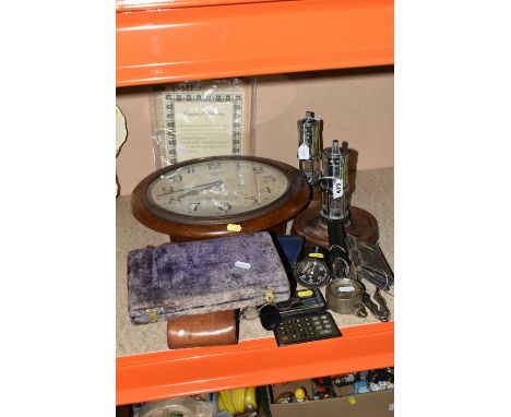 A GROUP OF ASSORTED VINTAGE ITEMS to include a pair of antique children's glasses, a pair of vintage safety glasses,  a pair 