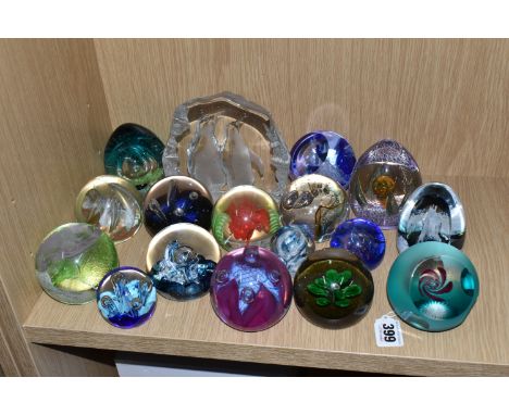 A GROUP OF CAITHNESS GLASS AND OTHER PAPERWEIGHTS, to include Caithness limited editions 'Star Orchid' numbered 141/150, 'Alp