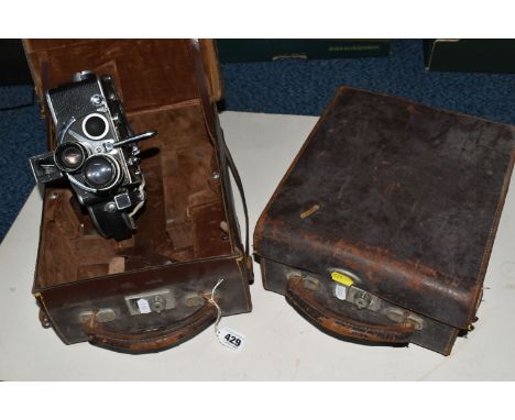 TWO PAILLARD BOLEX MOVIE CINE 8MM CAMERAS in original boxes, a boxed Kern Paillard lens (2) (Condition Report: untested, one 