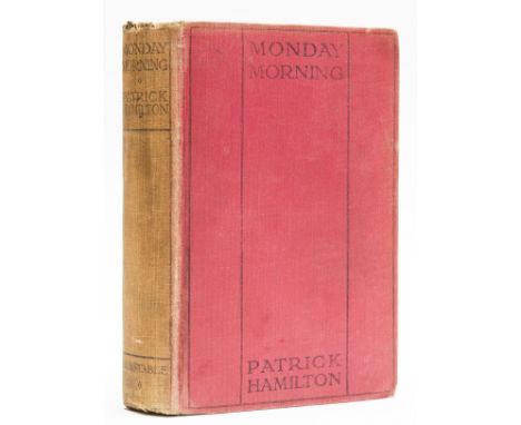 Hamilton (Patrick) Monday Morning, first edition, some light marking or discolouration to margins, some staining to head of r