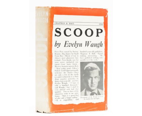 Waugh (Evelyn) Scoop, first edition, first issue with 'as' in last line of p.88, end papers lightly browned, original pattern