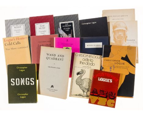 Logue (Christopher) Wand and Quadrant, light fading to spine and covers, Paris, 1953; The Man Who Told His Love, one of 500 c